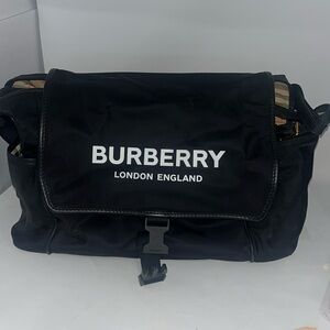 Burberry flap diaper bag